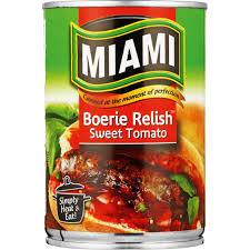 Miami Boerie Relish Sweet Tomato (450g tin)